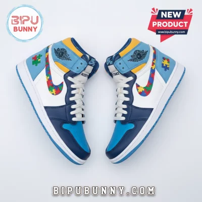 Autism Awareness Air Jordan 1 Shoes