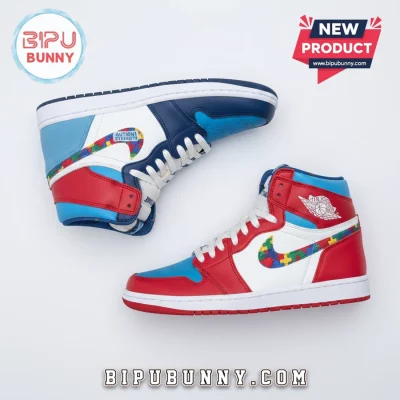 Autism Awareness Air Jordan 1 Sneakers