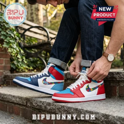 Autism Awareness Air Jordan 1 Sneakers