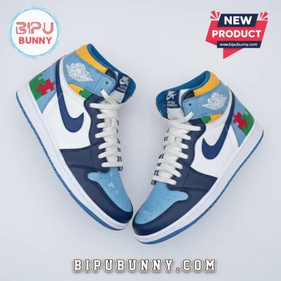 Autism Awareness Puzzle Piece High Top Sneakers