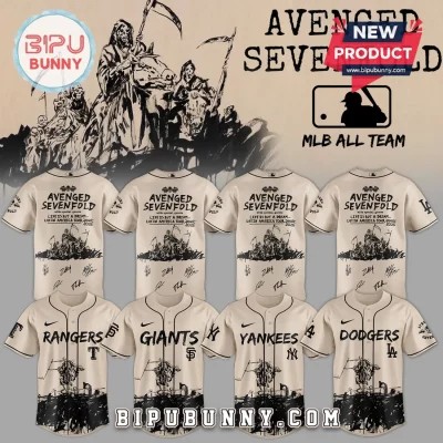 Avenged Sevenfold x MLB 2026 Tour All Team Edition Baseball Jersey