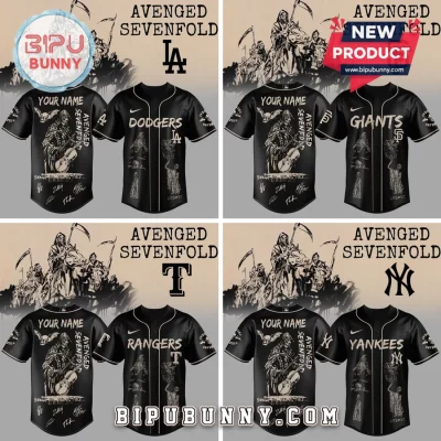 Avenged Sevenfold x MLB Custom Name Limited Edition Baseball Jersey
