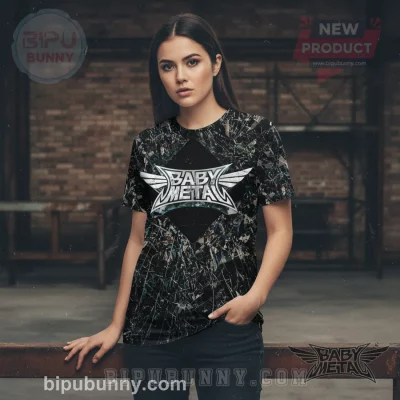BABYMETAL 2026 World Tour Abstract Shattered Graphic Band T-Shirt