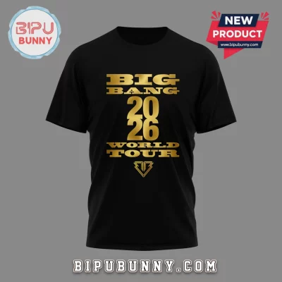 BIG BANG 20th Anniversary 2026 World Tour Gold T-Shirt