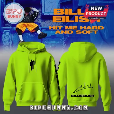 Billie Eilish Hit Me Hard & Soft Tour Neon Green Hoodie