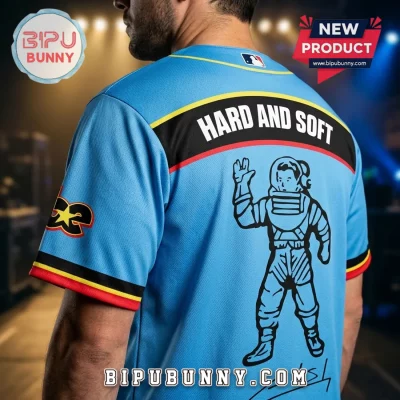 Billie Eilish MLB All Teams Hit Me Hard And Soft Tour Light Blue Baseball Jersey