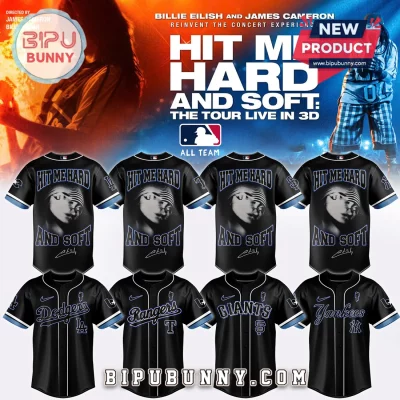 Billie Eilish MLB Hit Me Hard And Soft Tour All Teams Black Jersey