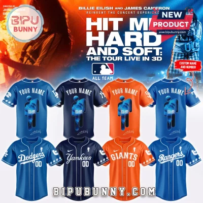 Billie Eilish MLB Hit Me Hard And Soft Tour Custom Baseball Jersey