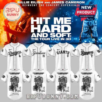 Billie Eilish MLB Hit Me Hard & Soft Tour All Teams Baseball Jersey