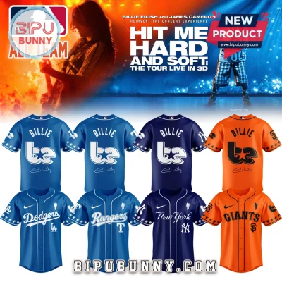Billie Eilish MLB x Hit Me Hard & Soft Tour Baseball Jersey