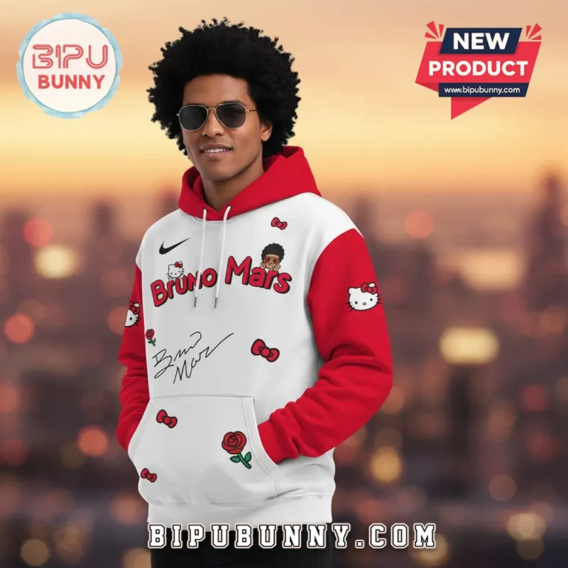 Bruno Mars Hello Kitty Limited Edition Romantic Tour Pop-Up Hoodie ...