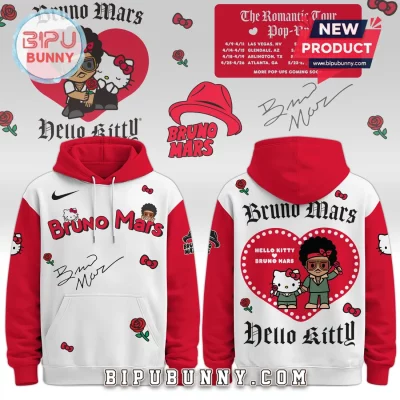 Bruno Mars Hello Kitty Limited Edition Romantic Tour Pop-Up Hoodie