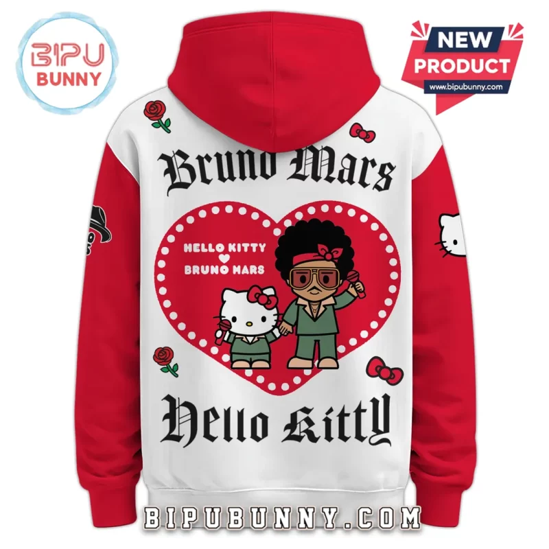 Bruno Mars Hello Kitty Limited Edition Romantic Tour Pop-Up Hoodie ...
