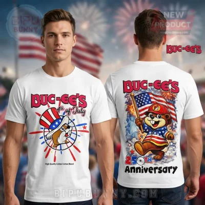 Buc-ee’s 4th of July 250th Anniversary Patriotic Flag T-Shirt