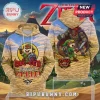 Tan camo hoodie with Buc-ee's beaver as Link! Red text says Buc-ee's The legend of ZELDA with the Triforce symbol!