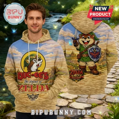 Buc-ee’s Legend of Zelda 40th Anniversary 3D Graphic Collectible Hoodie