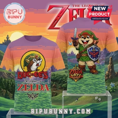 Buc-ee’s Legend of Zelda 40th Anniversary Gaming Crossover Graphic T-Shirt