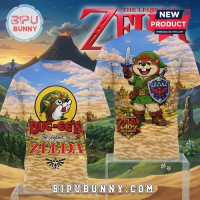 Buc-ee’s Legend of Zelda 40th Anniversary Link 3D All-Over Print T-Shirt