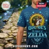 Blue t-shirt with Buc-ee's beaver mascot as Link from The Legend of Zelda with text 'Buc-ee's The Legend of Zelda'!