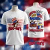 White Buc-ee's tee! Features beaver, US flag artwork! Text: 'BUC-EE'S', 'UNITED STATES OF AMERICA 250TH ANNIVERSARY'!