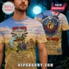 Buc-ee's Zelda parody tee with beaver as Link! Text: Buc-ee's Epic Adventure! Blue, green, tan all-over print shirt!
