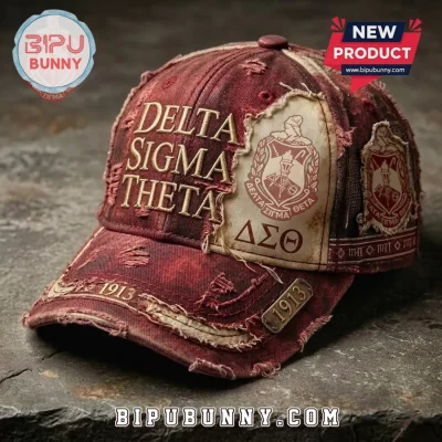 Delta Sigma Theta DST 1913 Distressed Baseball Cap Delta Sigma Theta DST 1913 Distressed Baseball Cap