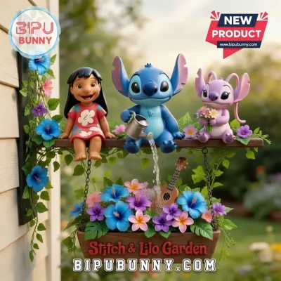 Disney Stitch Lilo Angel Wooden Wall Signs