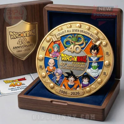 Dragon Ball 40th Anniversary Luxury Gold Plated Commemorative Coin