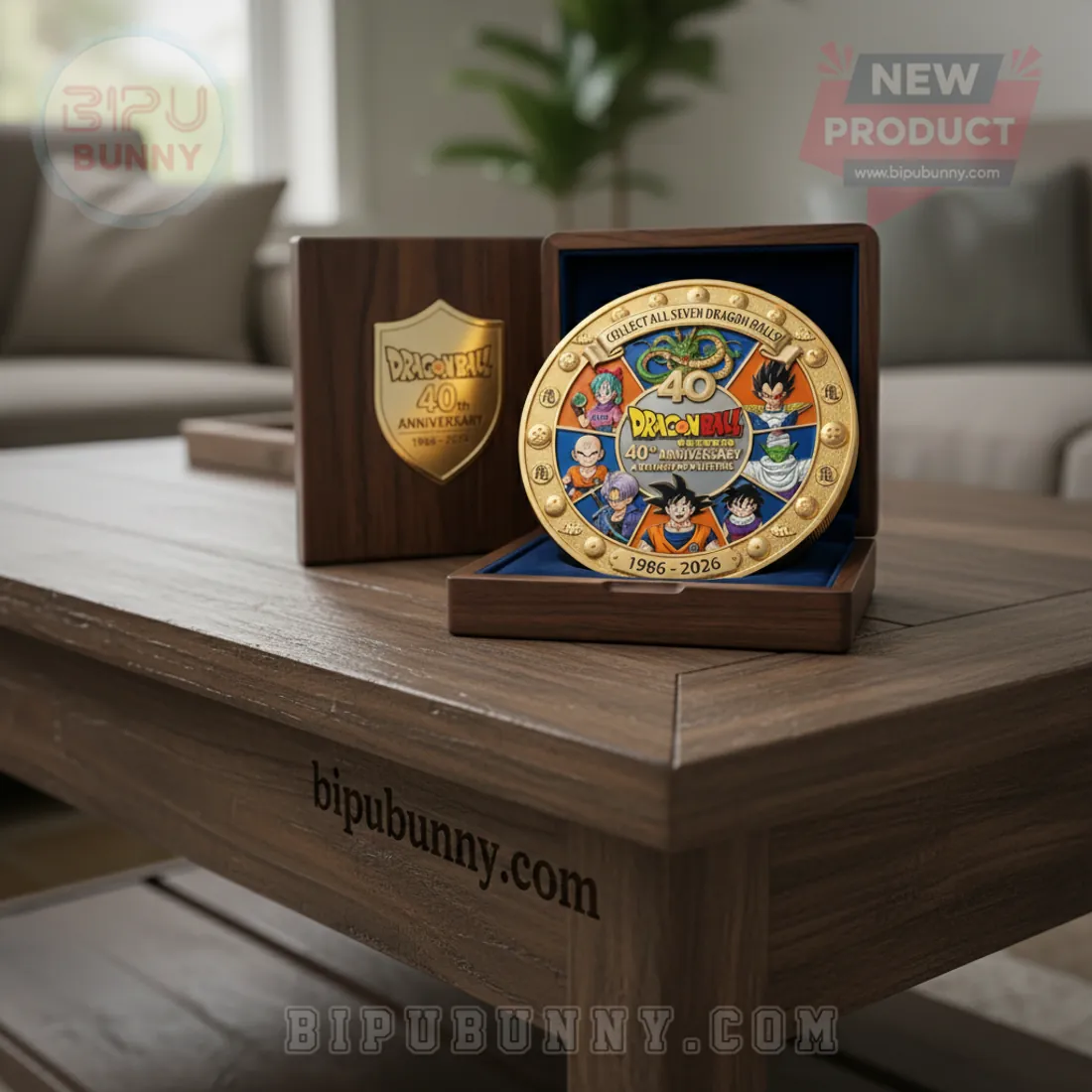 Dragon Ball 40th Anniversary Luxury Gold Plated Commemorative Coin