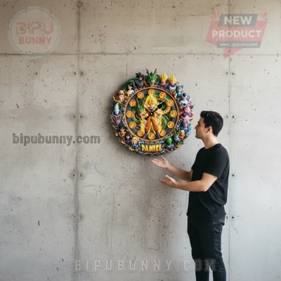 Dragon Ball Z 3D Personalized Anime Characters Wall Art Clock