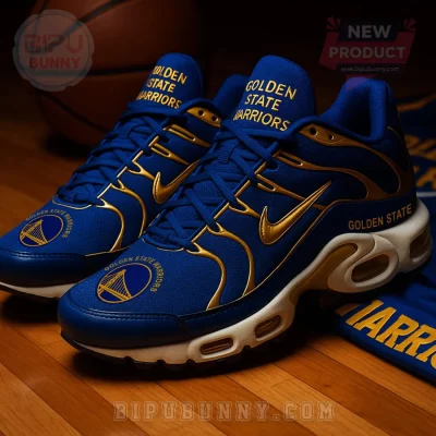 Golden State Warriors Premium Custom Blue And Gold TN Sneakers