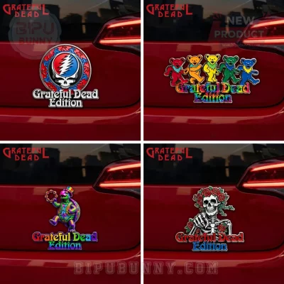 Grateful Dead Edition Steal Your Face Dancing Bears Car Badge