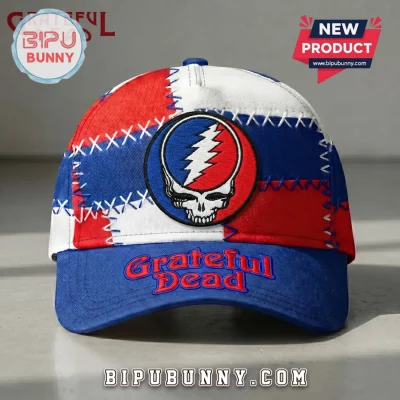 Grateful Dead Steal Your Face Patchwork Embroidered Baseball Cap