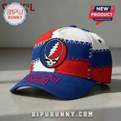 Grateful Dead Steal Your Face Patchwork Embroidered Baseball Cap