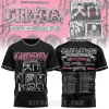 Black t-shirt, grunge punk rap style, pink GREYDAY $UICIDEBOY$ text, band photos, 2023 North American Tour dates, skull trim!
