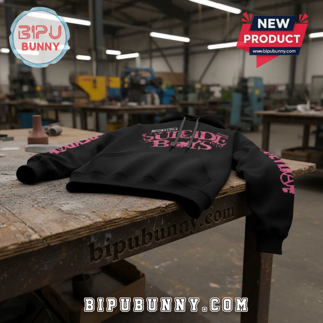 GREYDAY 2026 Suicideboys North American Tour Commemorative Pink Grunge Hoodie