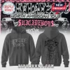 Grey hoodie with 'Suicide Boys Grey Day' text on the front and a G59 skull with a bandana design on the back!