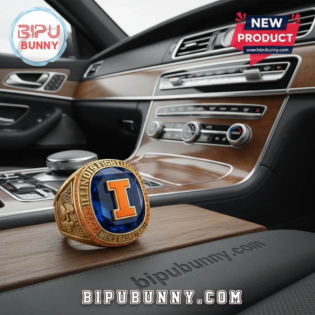 Illinois Fighting Illini Men's Basketball Champions Premium Ring