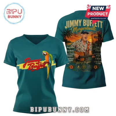 Jimmy Buffett Margaritaville Song List Parrot Head T-Shirt