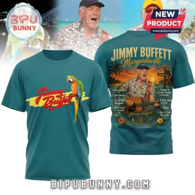 Jimmy Buffett Margaritaville Sunset Parrot Premium 3D T-Shirt