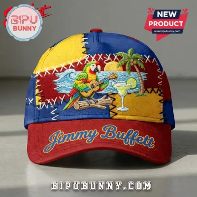 Jimmy Buffett Parrothead Tropical Embroidered Patchwork Baseball Cap