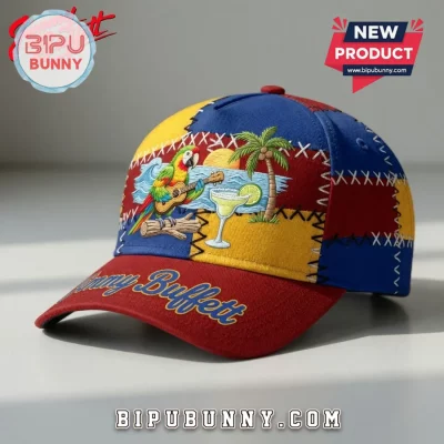 Jimmy Buffett Parrothead Tropical Embroidered Patchwork Baseball Cap