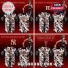 Jujutsu Kaisen Maki Zenin anime character white pinstripe black distressed baseball jersey collection! Dodgers, Astros, Yankees, Texas!