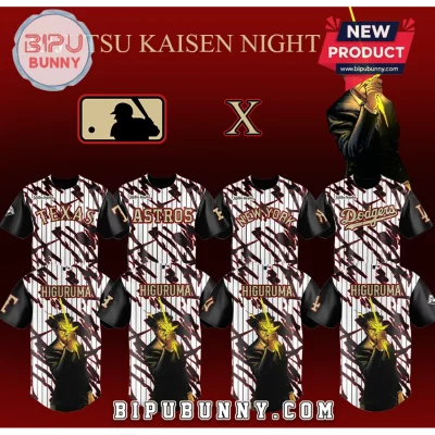 Jujutsu Kaisen MLB 2026 Higuruma Pinstripe Baseball Fan Jersey