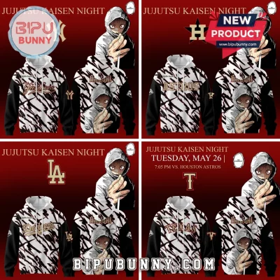 Jujutsu Kaisen MLB Itadori Graphic Crossover Hoodie for All Teams