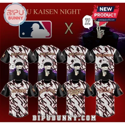 Jujutsu Kaisen Night 2026 Gojo Satoru MLB All Teams Baseball Jersey