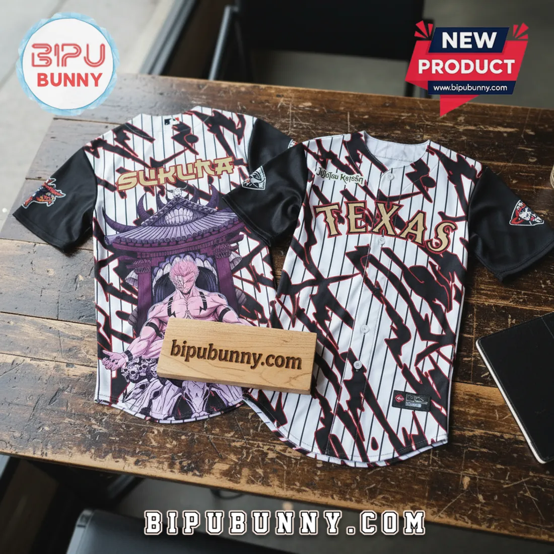 Jujutsu Kaisen Sukuna 2026 MLB All Teams Collaboration Baseball Jersey