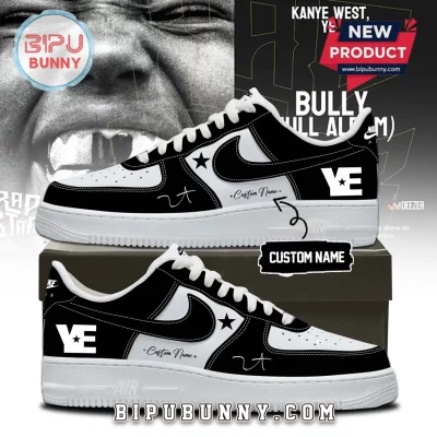 Kanye West Ye Bully Album Custom Black White Personalized Air Force 1 Shoes
