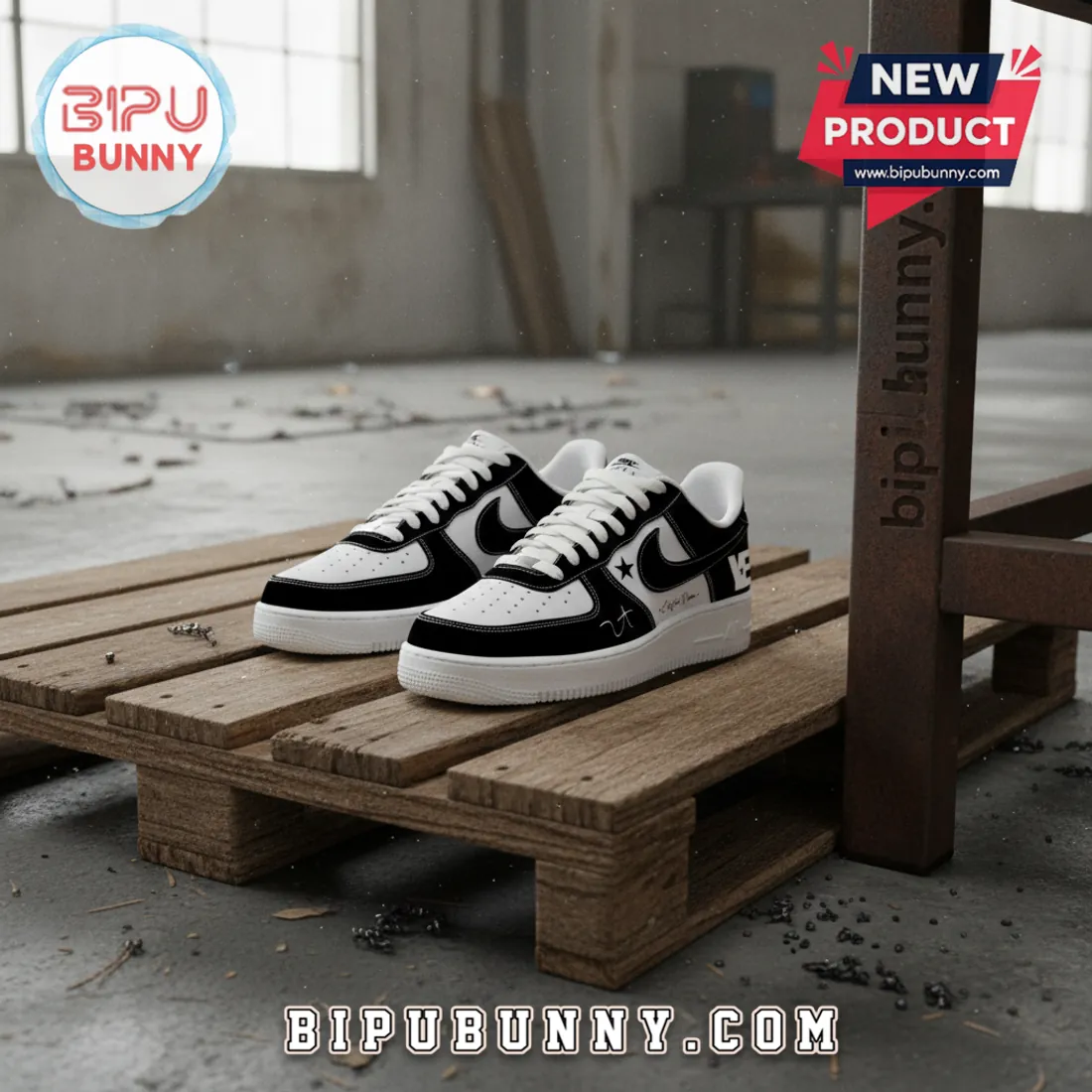 Kanye West Ye Bully Album Custom Black White Personalized Air Force 1 Shoes