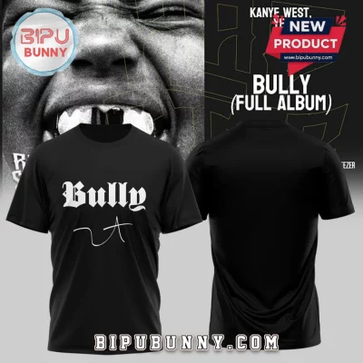 Kanye West Ye Bully Album Merch Hip Hop Music Fan Black Graphic T-Shirt